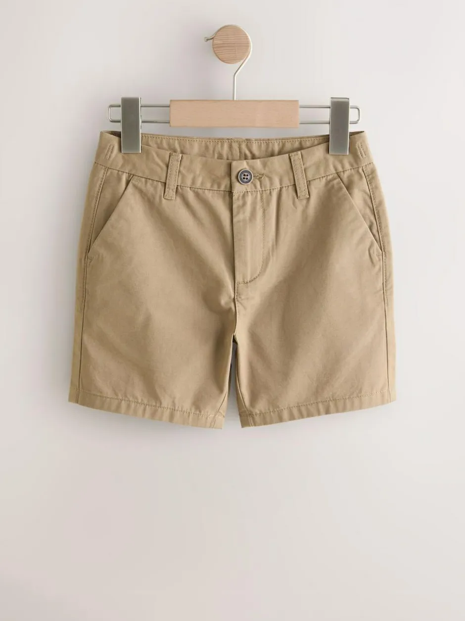 Next Regular Fit Chino Shorts (3-16yrs) Tan Brown Best