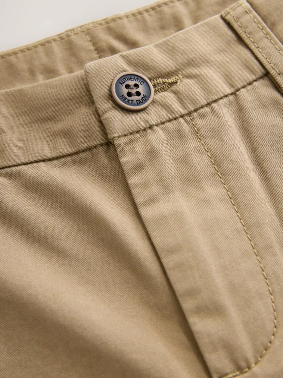 Next Regular Fit Chino Shorts (3-16yrs) Tan Brown Best
