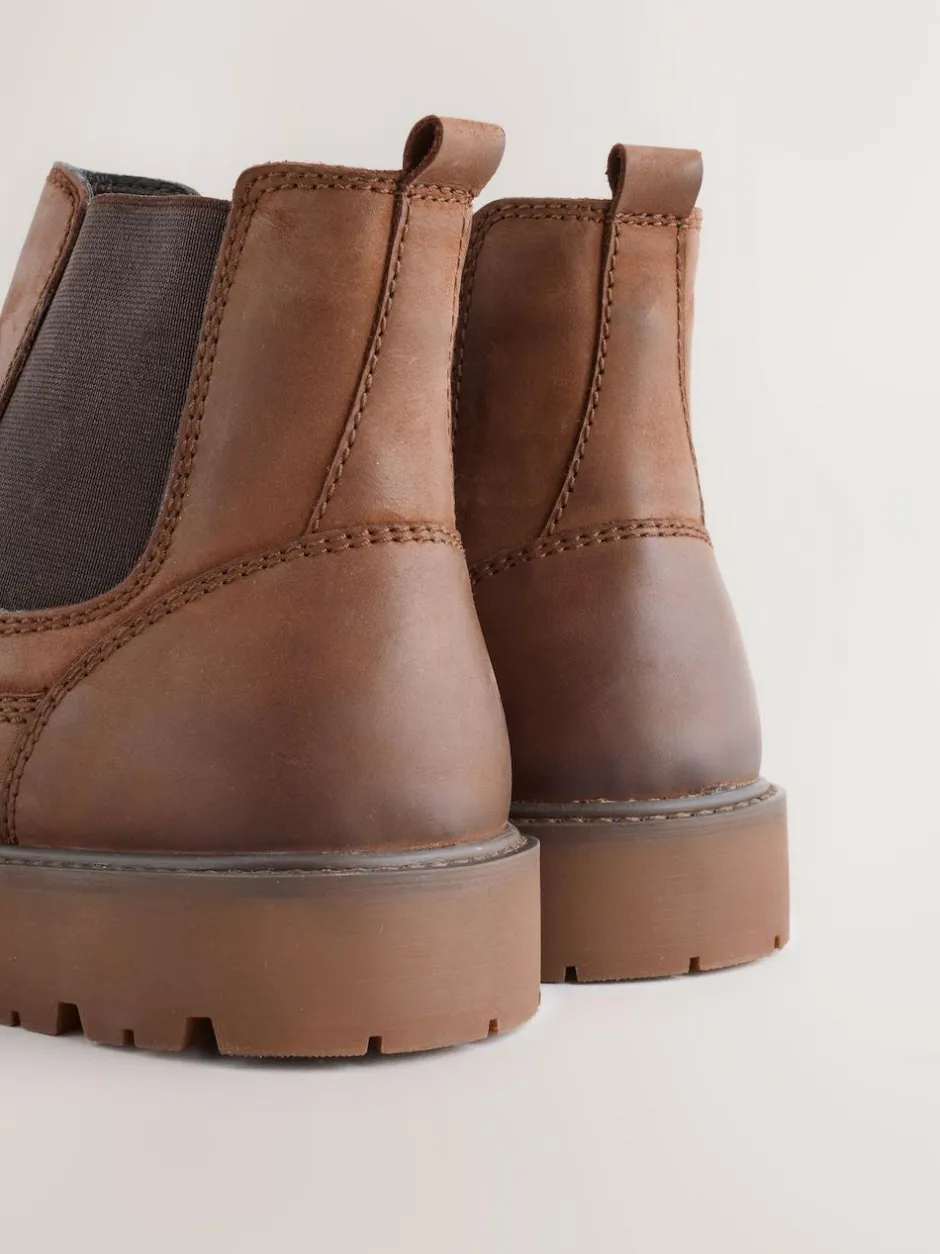 Next Tan Brown Relaxed Chelsea Boots Online