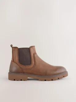Next Tan Brown Relaxed Chelsea Boots Online