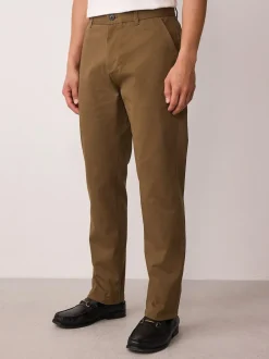 Next Tan Brown Slim Fit Stretch Chinos Trousers Clearance