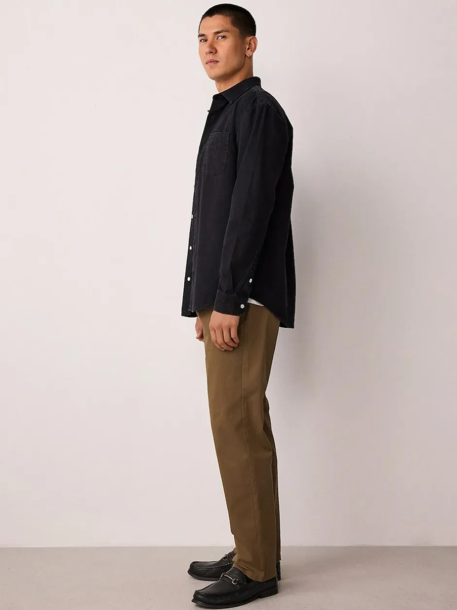 Next Tan Brown Slim Fit Stretch Chinos Trousers Clearance