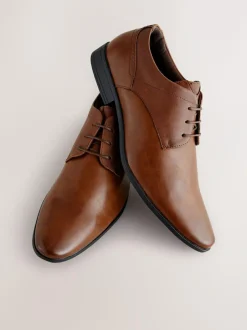 Next Standard Fit Derby Lace-Up Shoes Tan Brown Online