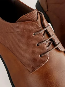 Next Standard Fit Derby Lace-Up Shoes Tan Brown Online