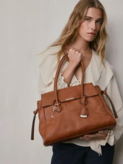 Next Tan Brown Structured Tote Bag Best