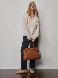 Next Tan Brown Structured Tote Bag Best