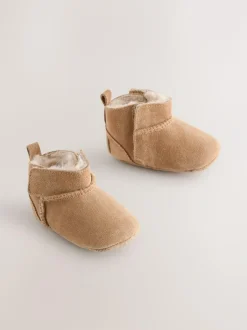 Next Suede Baby Pull-On Boots (0-24mths) Tan Brown Outlet