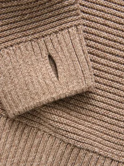 Next Tan Brown Utility Knitted Hoodie (3-16yrs) Discount