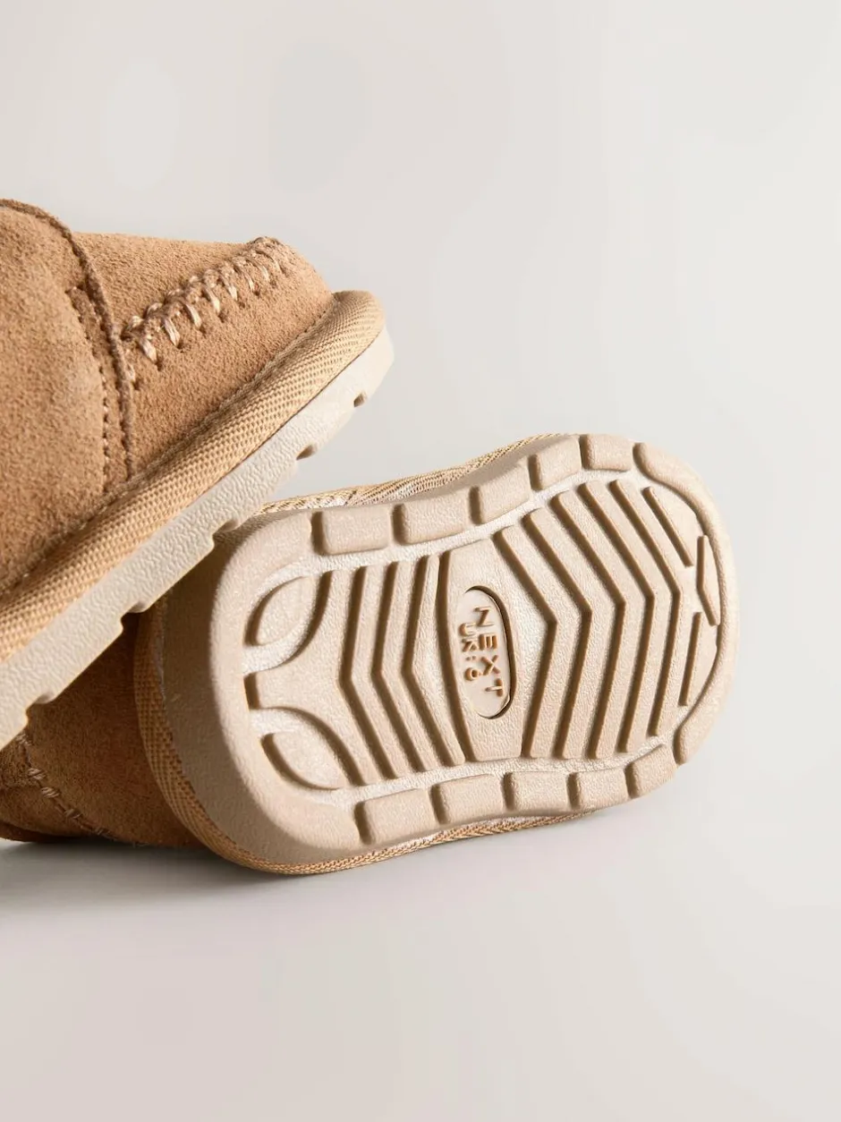 Next Tan Brown Warm Lined Suede Boots Sale