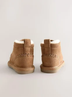 Next Tan Brown Warm Lined Suede Boots Sale