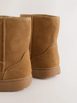 Next Tan Brown Water Repellent Suede Boots Discount