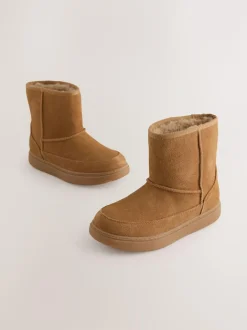 Next Tan Brown Water Repellent Suede Boots Discount