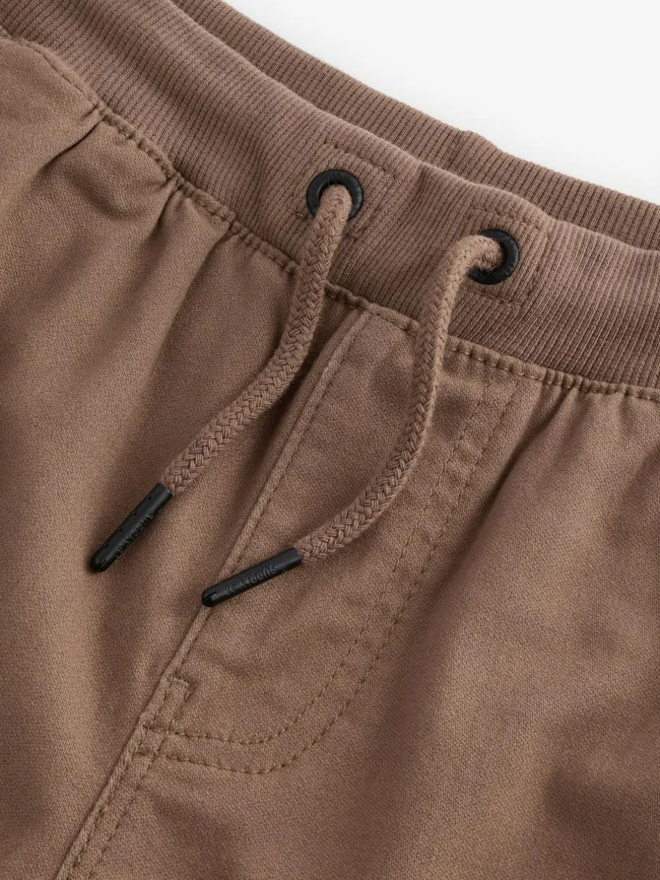Next Wide Fit Rib Waist Pull-On Trousers (3-16yrs) Tan Brown Best