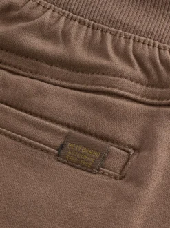Next Wide Fit Rib Waist Pull-On Trousers (3-16yrs) Tan Brown Best
