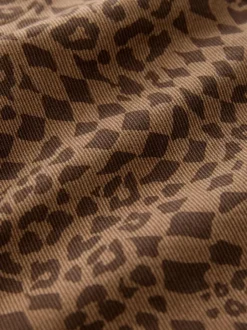 Next Tan Leopard Print Printed Pull On Wide Trousers (3mths-7yrs) Sale