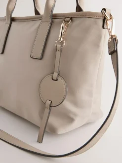 Next Nylon Cross-Body Bag Taupe Brown Best