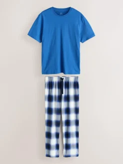 Next Motionflex Cosy Short Sleeve Pyjamas Set Teal Blue Online