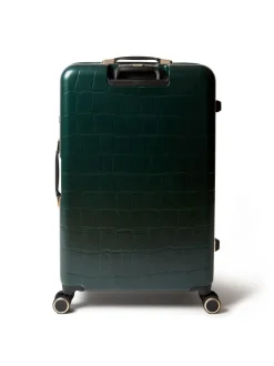 Ted Baker Icon Case Croc Large Suitcase Green Hot