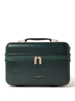 Ted Baker Icon Case Croc Vanity Case Green Outlet