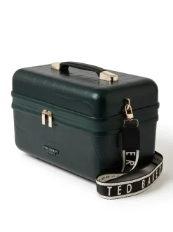 Ted Baker Icon Case Croc Vanity Case Green Outlet