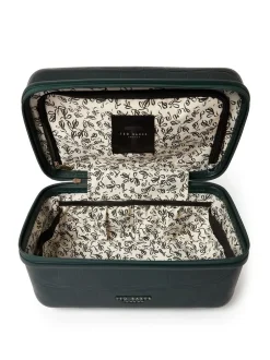 Ted Baker Icon Case Croc Vanity Case Green Outlet