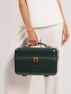 Ted Baker Icon Case Croc Vanity Case Green Outlet