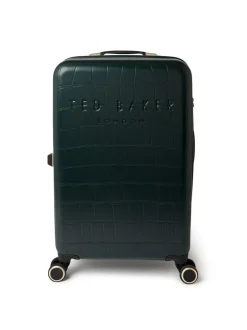 Ted Baker Icon Case Croc Medium Suitcase Green Hot