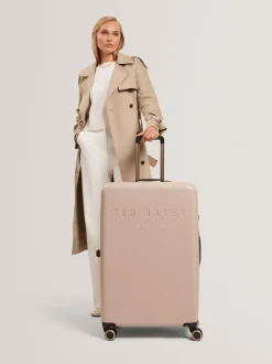 Ted Baker Icon Case Croc Large Suitcase Nude Hot