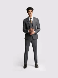 Ted Baker Tailoring Prem Charcoal Grey Panama Slim Suit Jacket Sale