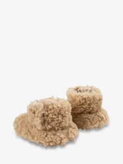 The Little Tailor Baby Plush Lined Chunky Sherpa Booties Fleece Outlet