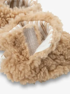 The Little Tailor Baby Plush Lined Chunky Sherpa Booties Fleece Outlet