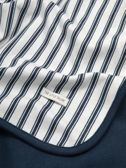 The Little Tailor Baby Soft Jersey Blanket Blue New