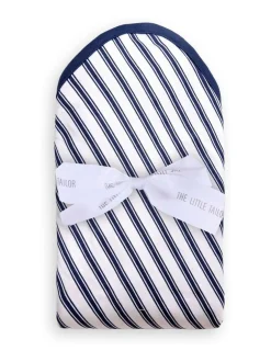 The Little Tailor Baby Soft Jersey Blanket Blue New