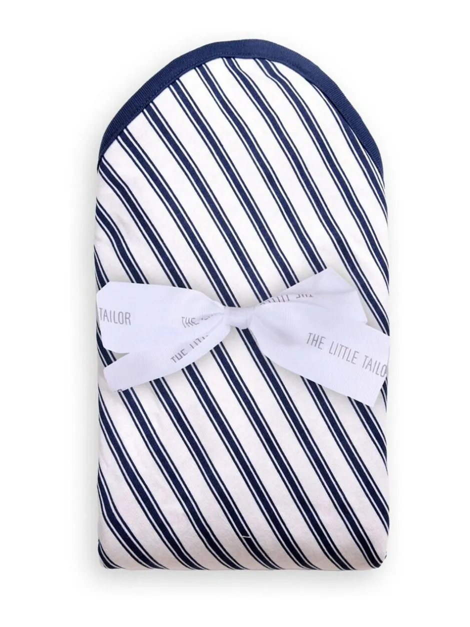 The Little Tailor Baby Soft Jersey Blanket Blue New