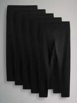 The Set 5 Pack Basic Leggings Black Best