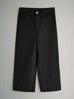 The Set 2 Pack Cord Wide Leg Jeans Cream/Black Best