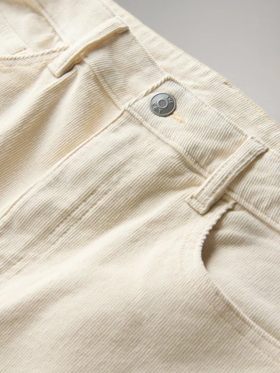 The Set 2 Pack Cord Wide Leg Jeans Cream/Black Best
