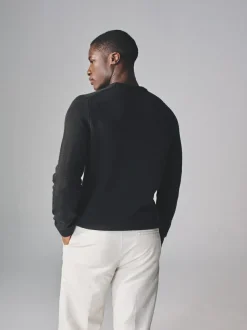 The Set 2 Pack Crew Neck Knitted Jumpers Charcoal/Grey marl Online