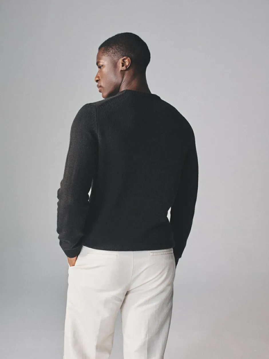 The Set 2 Pack Crew Neck Knitted Jumpers Charcoal/Grey marl Online