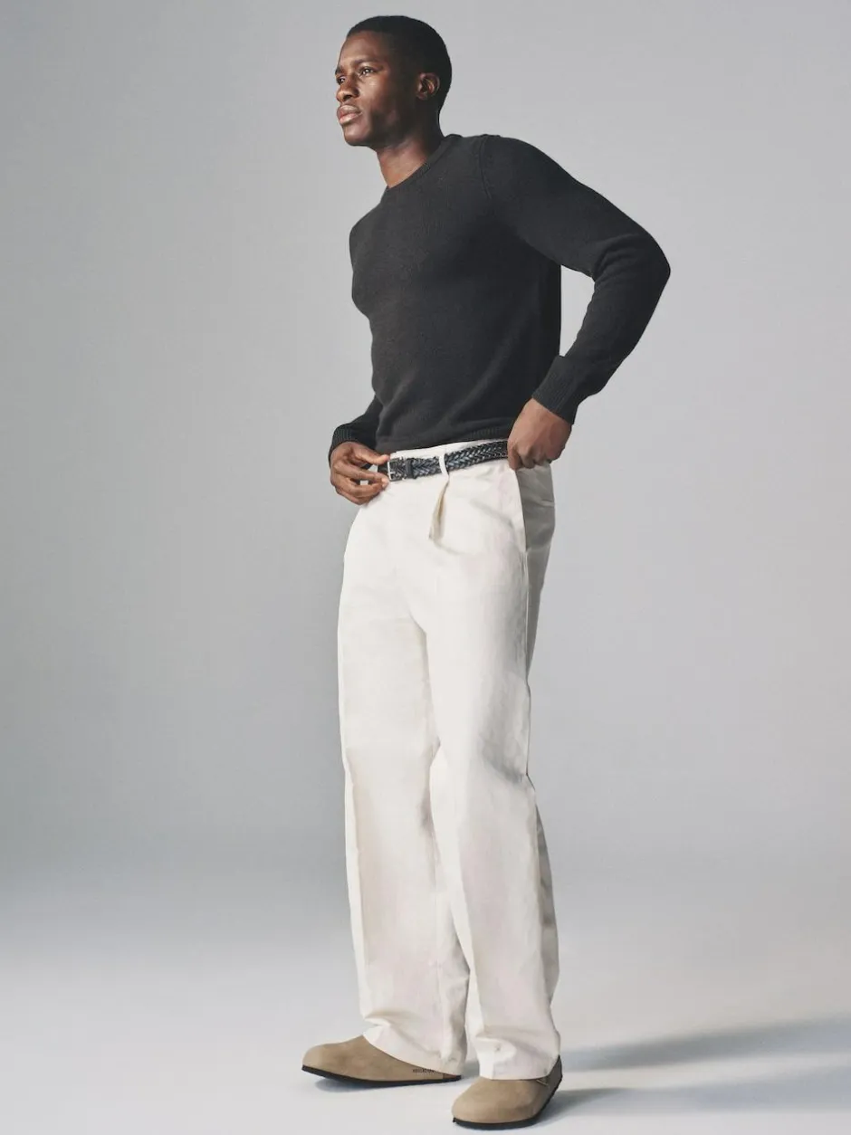 The Set 2 Pack Crew Neck Knitted Jumpers Charcoal/Grey marl Online