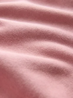 The Set 2 Pack Half Zip Funnel Neck Sweatshirts Pink/Chocolate Brown Sale