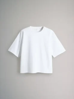 The Set 3 Pack Heavyweight Premium Boxy T-Shirts Navy/ Grey Marl/ White Best