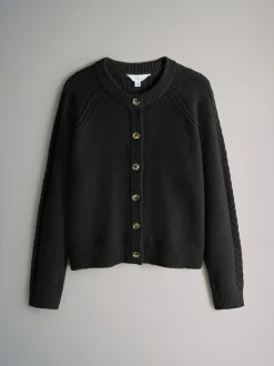 The Set 2 Pack High Neck Jumper/Cardigan Black Cable Online