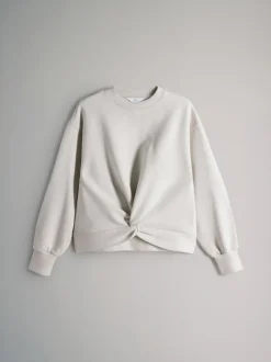 The Set 2 Pack Knot Front Sweatshirt Navy/Cream Clearance