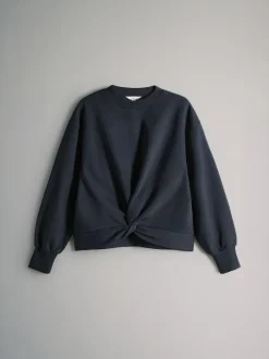 The Set 2 Pack Knot Front Sweatshirt Navy/Cream Clearance