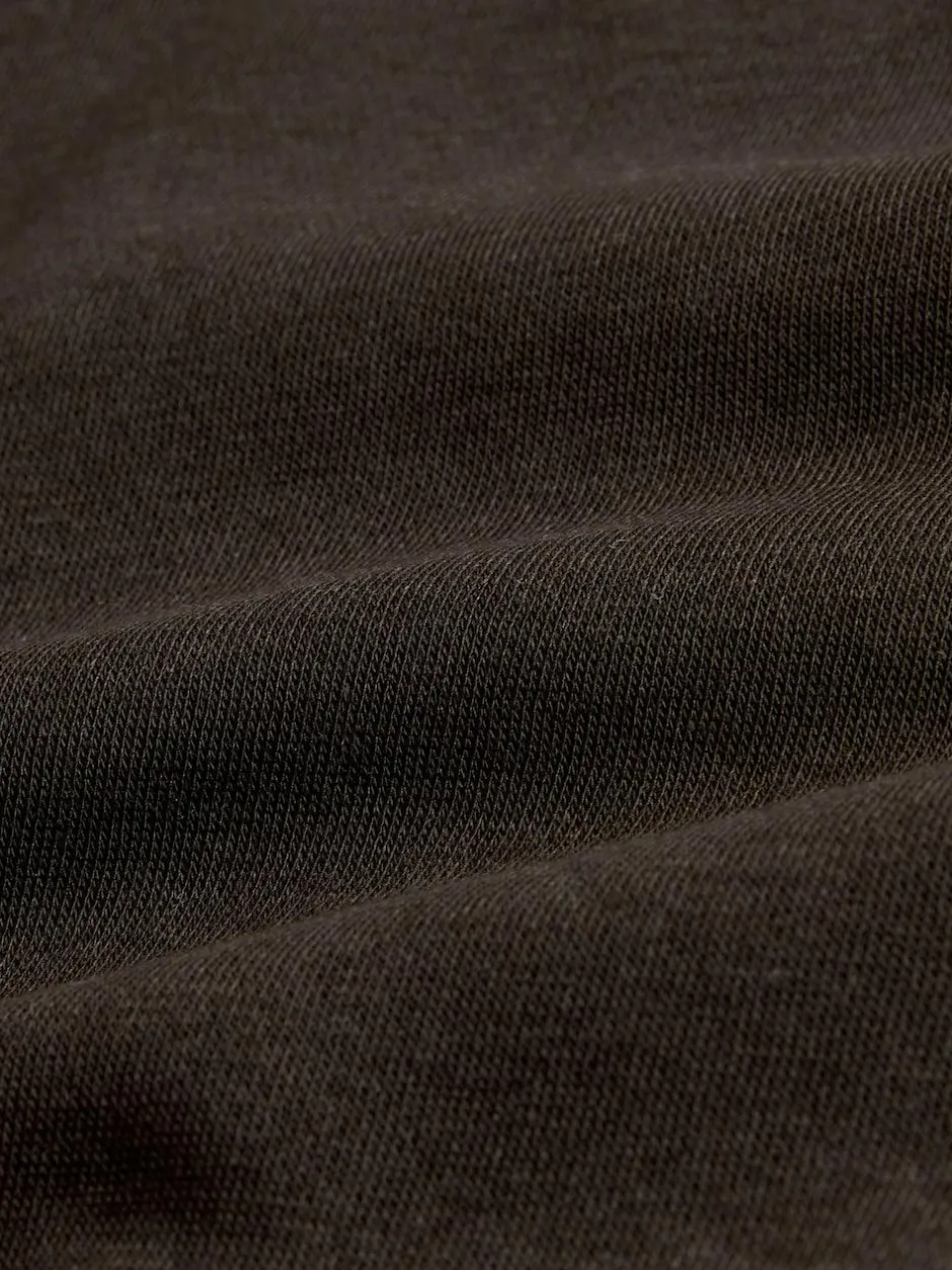 The Set 2 Pack Longline Crew Neck Sweatshirt Black/Chocolate Discount