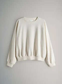 The Set 2 Pack Relaxed Crew Sweatshirt Chocolate Brown/Cream Clearance