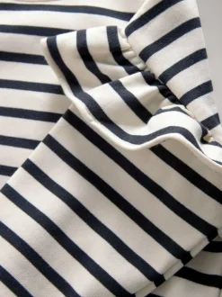 The Set 3 Pack Relaxed Frill Sleeve Sweatshirts Brown/Cream/Stripe