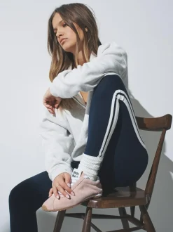 The Set 3 Pack Side Stripe Leggings Black/Navy Blue/Grey Outlet