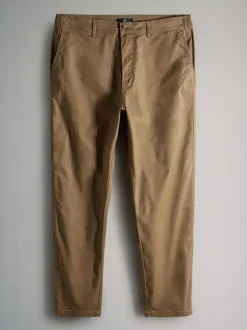 The Set 3 Pack Slim Leg Chino Trousers Navy/Tan Brown/Green Online